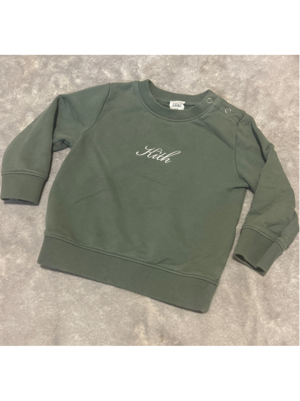 Baby Kith Green Long Sleeve Crewneck Sweatshirt 6-12 Months